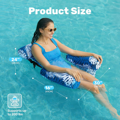The Lagoon Lounger™ | Inflatable Floating Water Hammock by SunSoak Co.